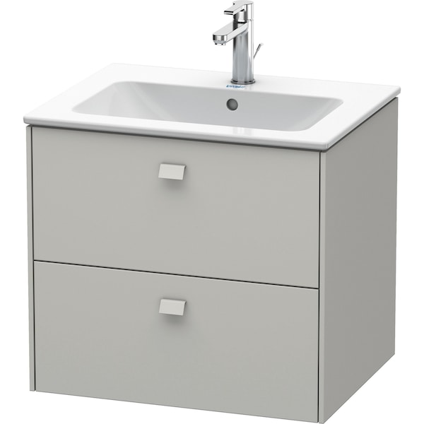 Duravit Brioso Wall-Mounted Vanity Unit Concrete Gray Matt BR410100707 - main